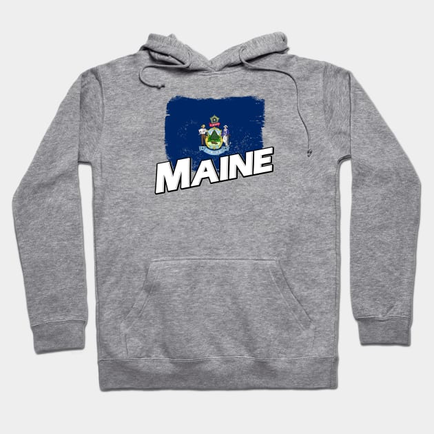 Maine flag Hoodie by PVVD